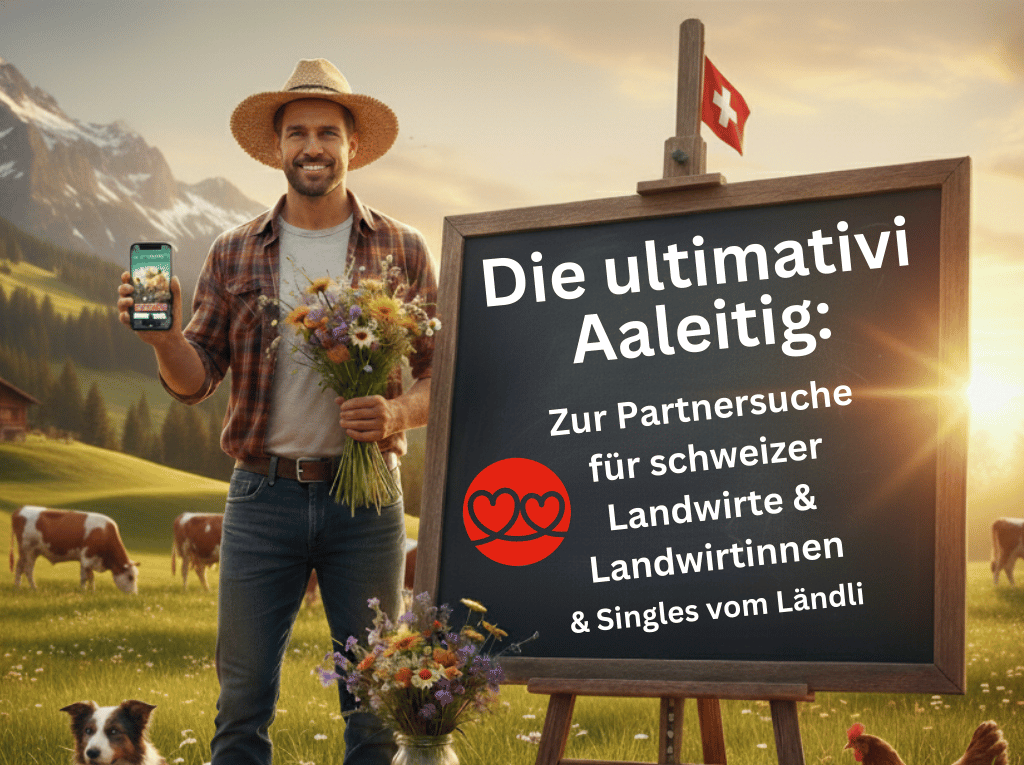 Du bist schweizer Landwirt, Landwirtin oder Single vom Land? Unsere Anleitung zur Partnersuche der Landwirtschaft gibt Dir Anworten auf sämtliche Themen zur Landliebe: