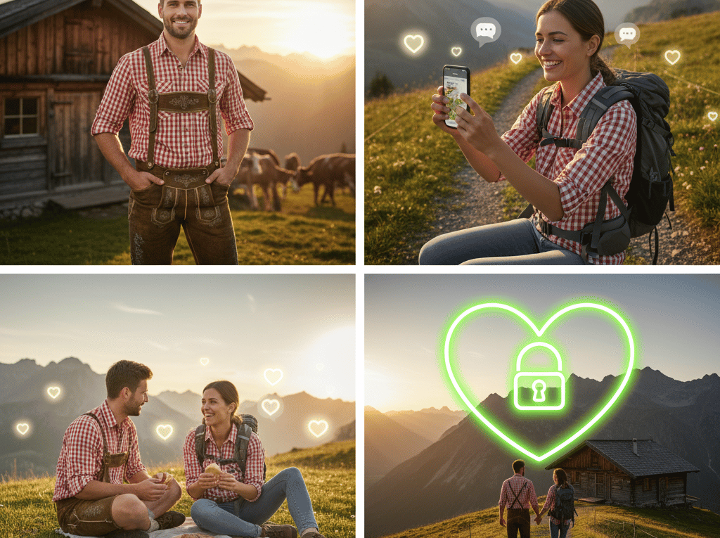 Du bist ein Bergbauer Single, suchst die Liebe auf der Alp? Erfahre die besten Tipps für die Partnersuche in den Bergen und finde heraus, was Almbauern suchen.