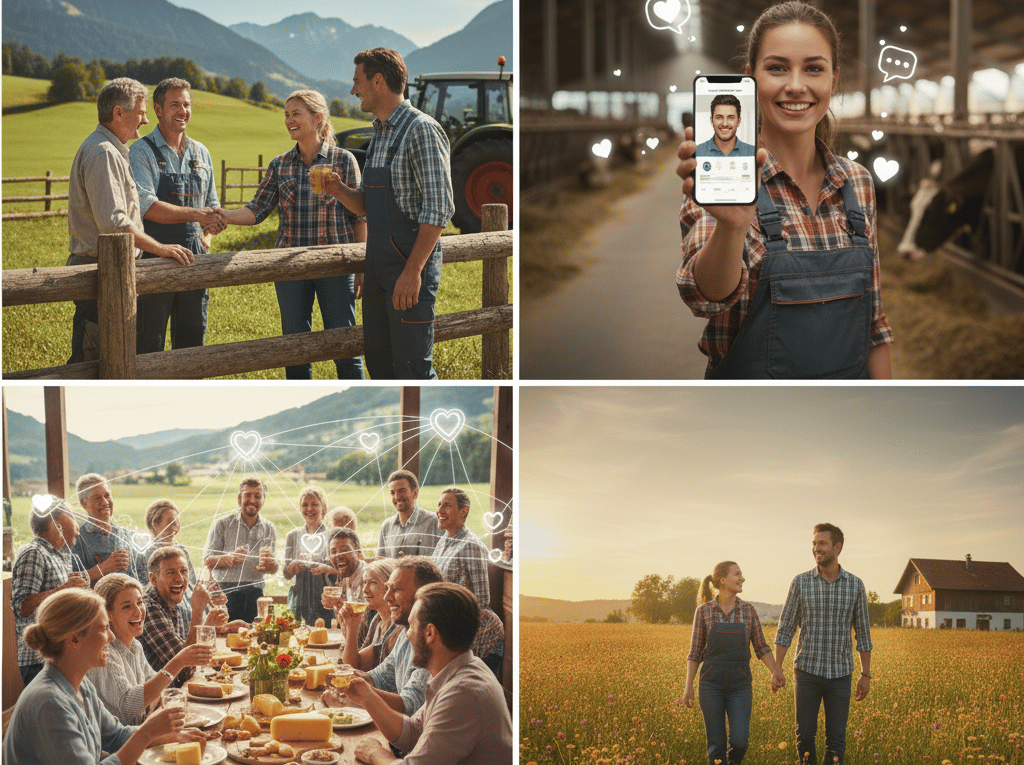 Echte Connection in der Landwirtschaft knüpfen? Erfahre die besten Strategien, um Schweizer Bauern Bekanntschaften zu schliessen und Landwirte kennenzulernen.