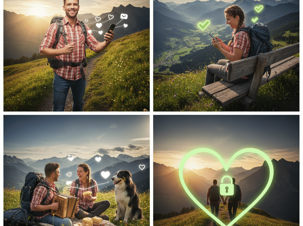 Planst du ein Bergdate? Finde die besten Ideen und Tipps für die Partnersuche in den Bergen. Perfekt für Bergbauer Singles und die Suche nach echter Bergliebe.