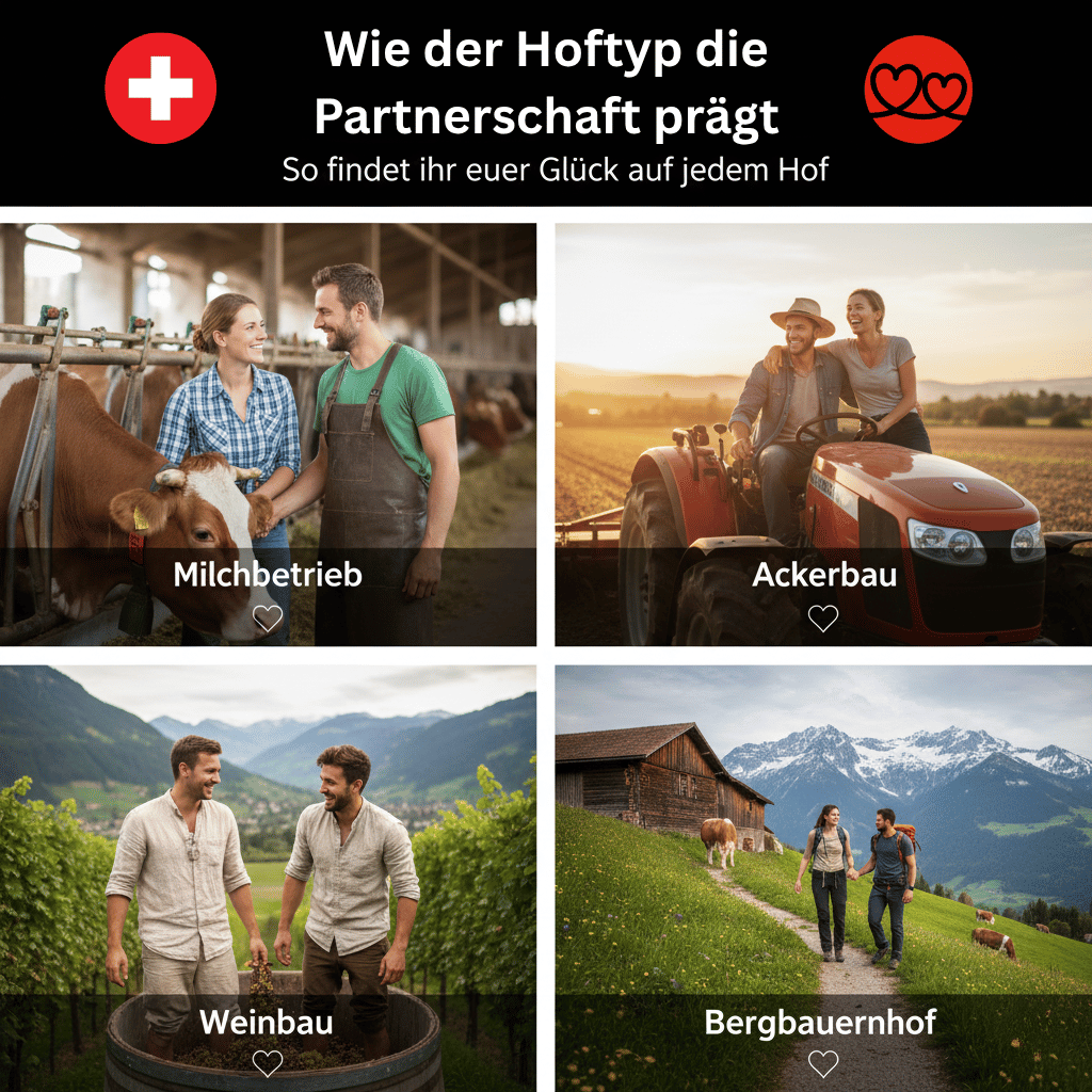 Der Hoftyp, wie der Alltag eines Milchbauern im Vergleich zum Leben auf einem Ackerbaubetrieb aussieht, ist der Schlüssel, um eine Partnerschaft aufzubauen.