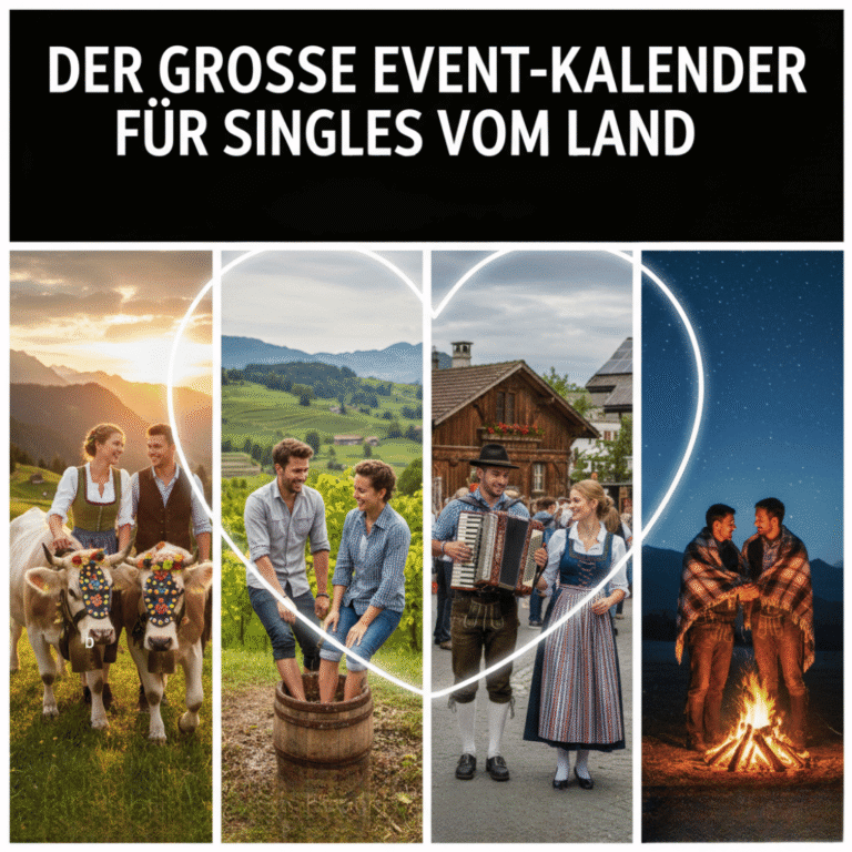 Gerade für Singles vom Land bietet die Schweiz unzählige traditionelle Anlässe, die wie geschaffen sind: Albabzug, Sichlete, Chästeilet Justistal und Winzerfest