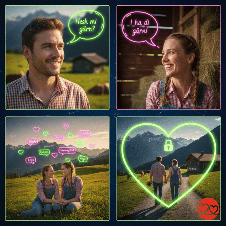 Lerne die schönsten Schwiizerdütsch Kosenamen und wie du erfolgreich auf Schweizerdeutsch flirtest. Von 