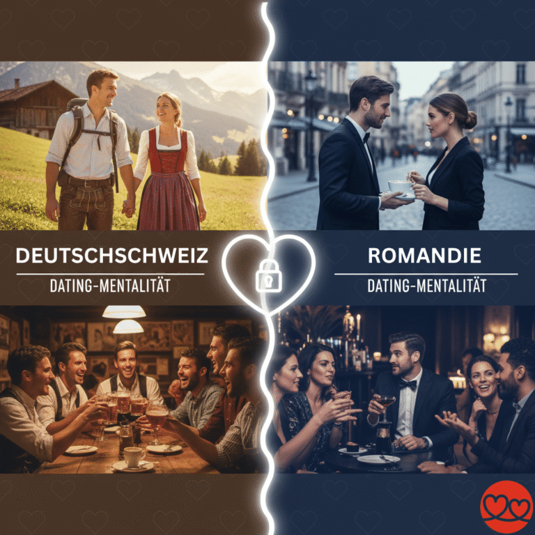 Entdecke die Unterschiede beim Dating in der Romandie und der Deutschschweiz. Tipps für die Partnersuche über den Röstigraben und die Mentalität der Westschweiz