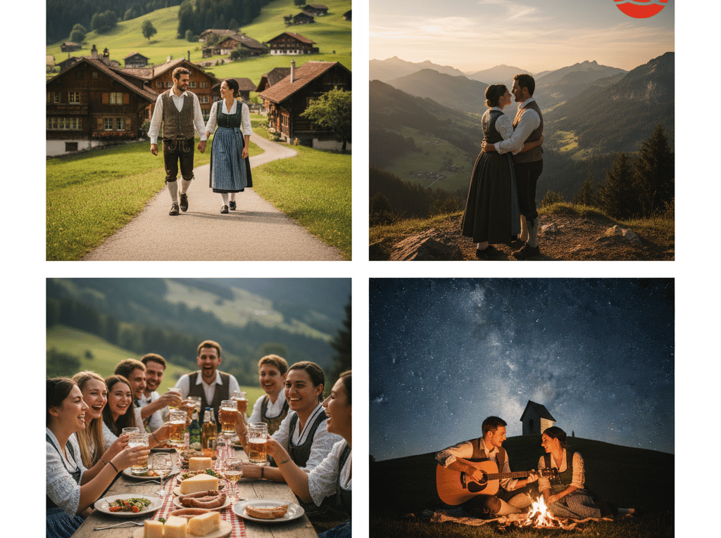 Finde die besten Date Ideen, Single Events und Tipps für die Partnersuche im Appenzell. Entdecke romantische Orte von Säntis bis Seealpsee.