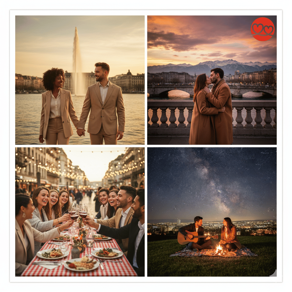 Singles, Dates und Events in Genf Finde die besten Date Ideen, Single Events & Tipps für die Partnersuche für Singles in Genf. Entdecke romantische Orte am Genfersee für dein nächstes Date.