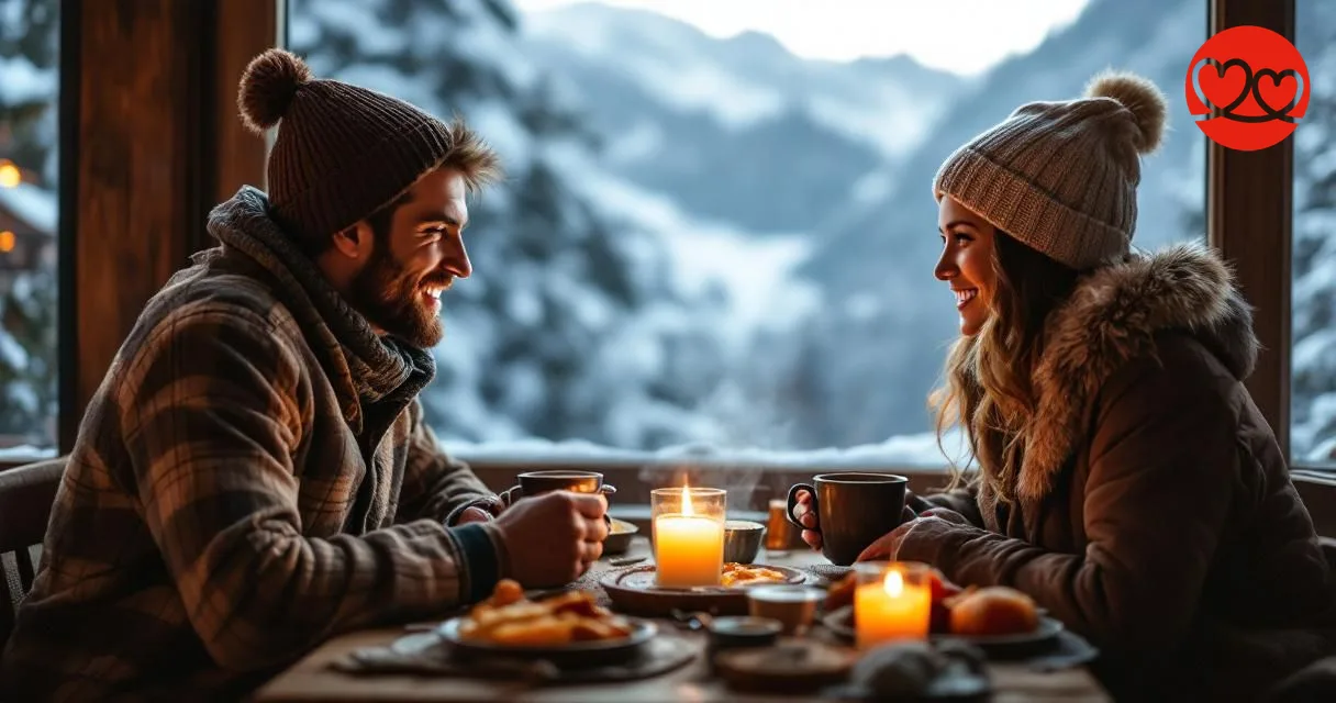 Singles und Dates in Davos – Paar beim Fondue