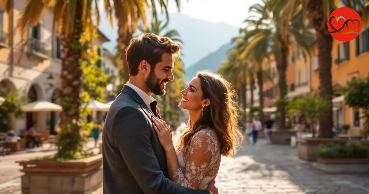 Singles und Dates in Lugano – Paar in der Altstadt