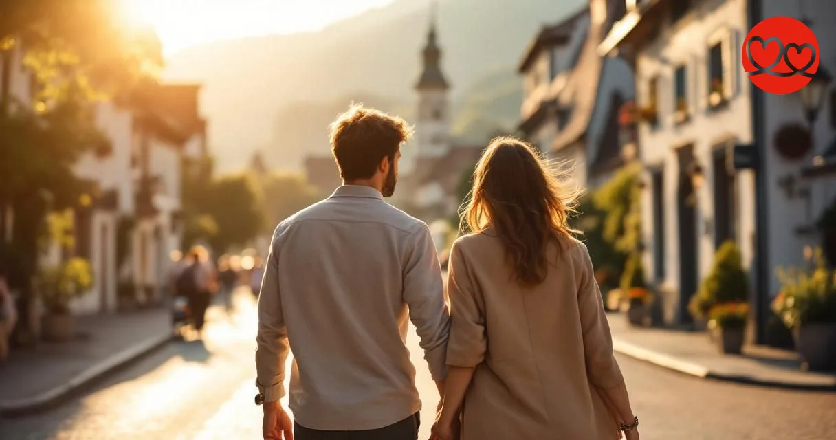 Singles und Dates in Solothurn – Paar flaniert durch die barocke Altstadt