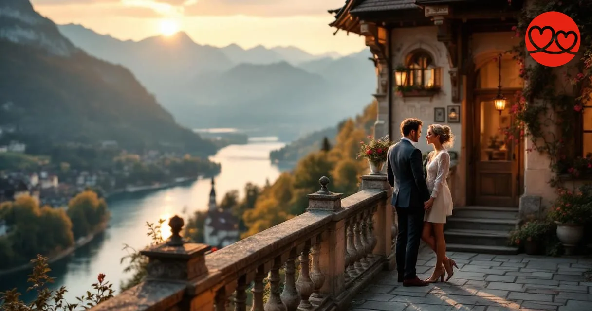 Singles und Dates in Thun – Paar beim Schloss Thun